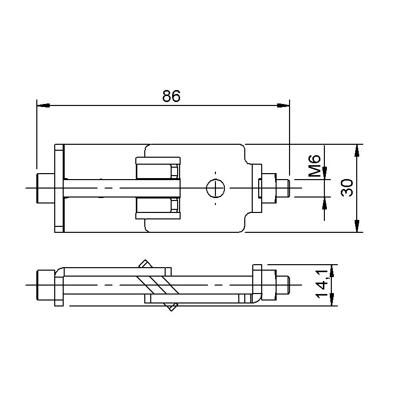 Vezni element za odrske praktikable Aludeck SCD-24