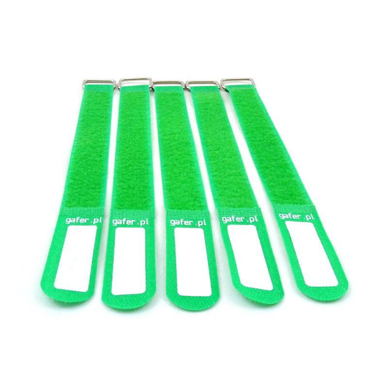 GAFER.PL Tie Straps 25x400mm 5 pieces green