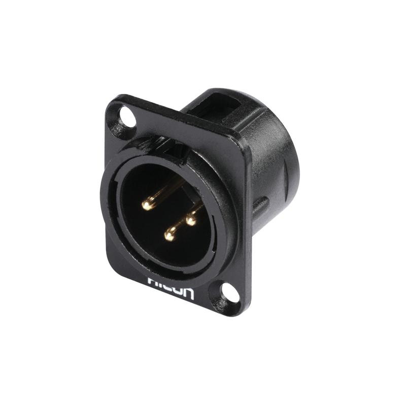 HICON XLR mounting plug 3pin HI-X3DM