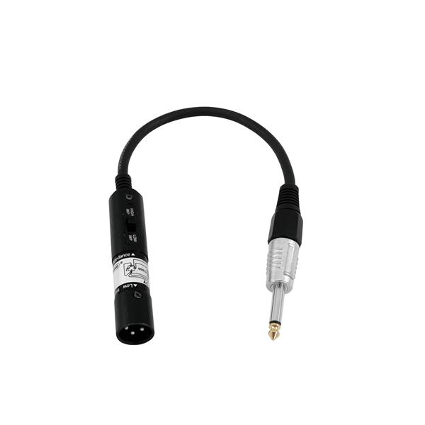 OMNITRONIC Adaptercable XLR(M)/Jack mono 0.3m bk