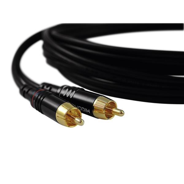 SOMMER CABLE RCA cable 2x2 1m bk Hicon