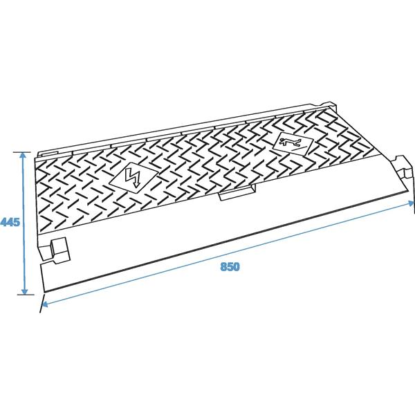 EUROLITE Cablebridge 5 Channels 800mm x 450mm