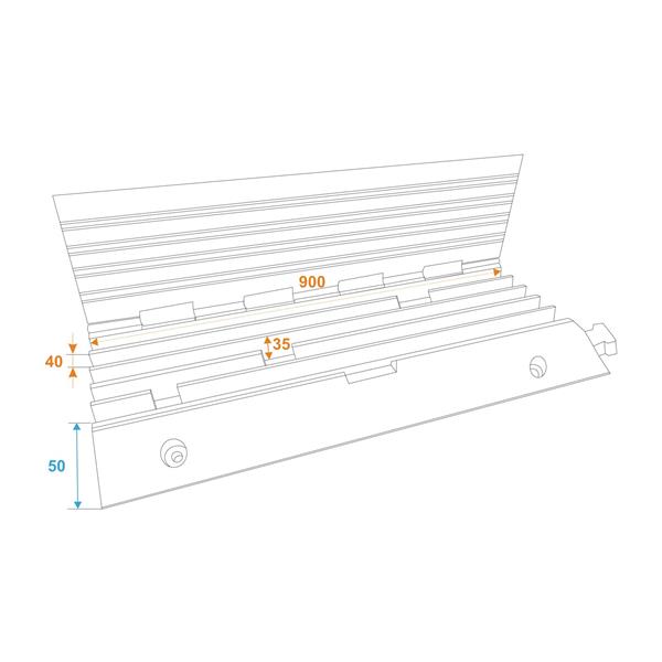 EUROLITE Cablebridge 5 Channels 900x500x50mm