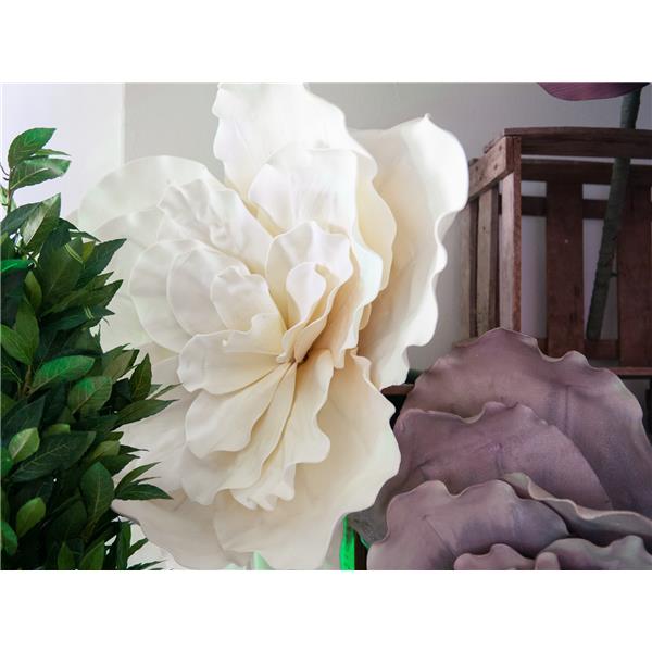 EUROPALMS Giant Flower (EVA), cream white, 80cm