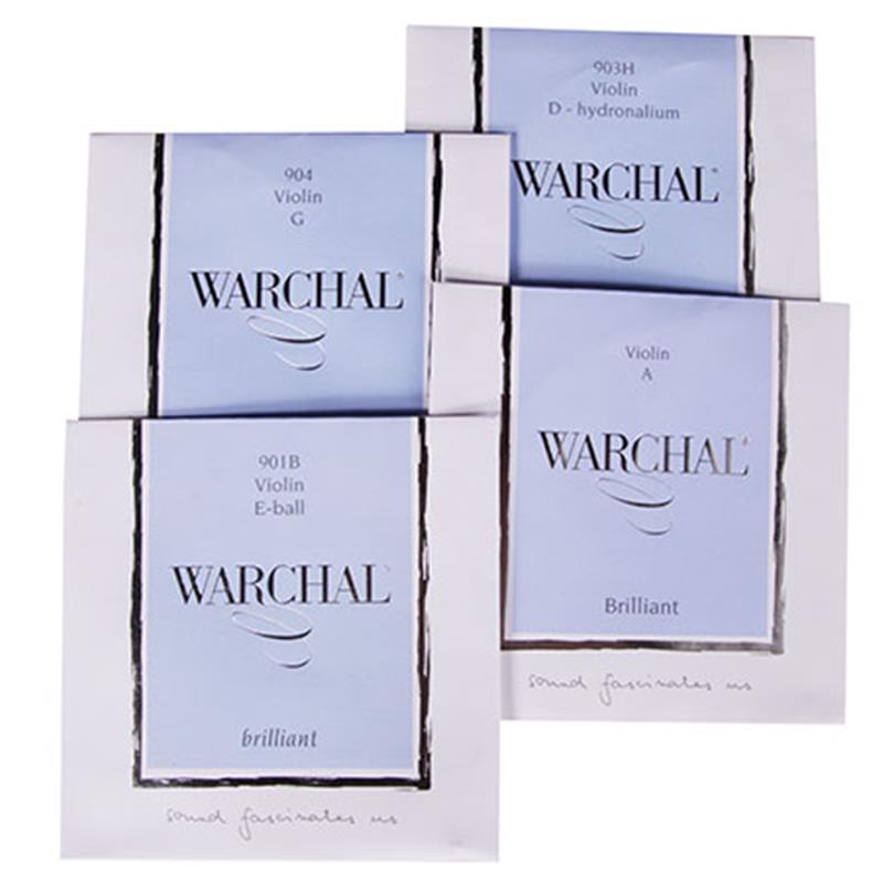 Warchal Brilliant Violin String SET with E ball end  4/4