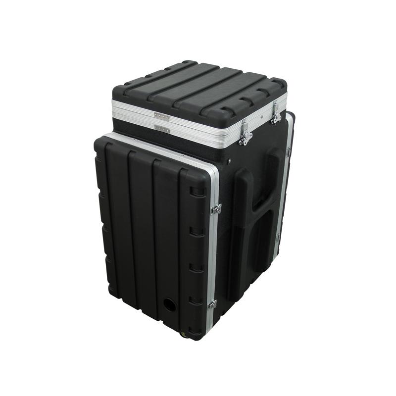 ROADINGER Combi case plastic 10/16U with wheels