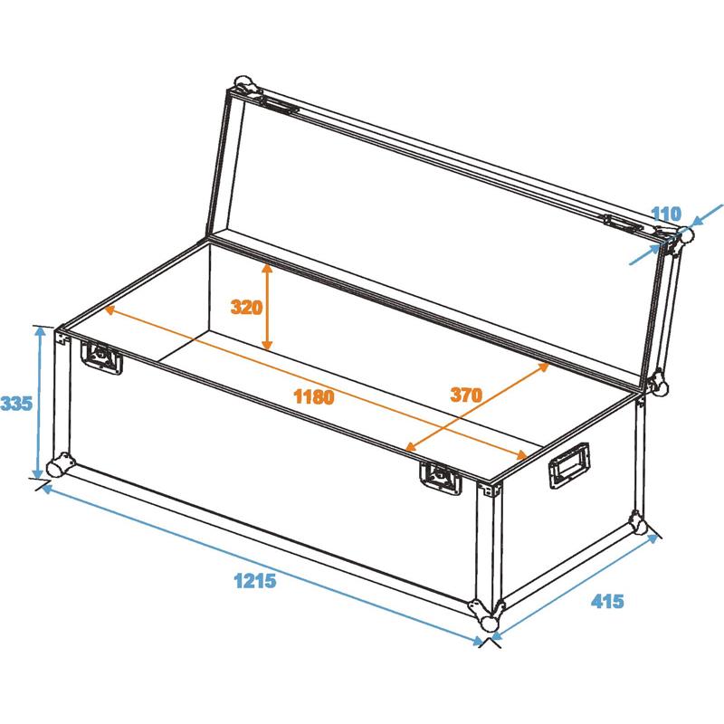 ROADINGER Universal Transport Case heavy 120x40cm