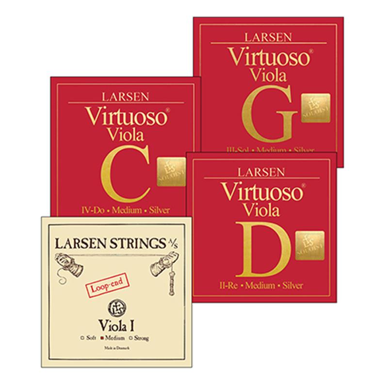 Larsen Virtuoso Soloist Viola String SET, loop end