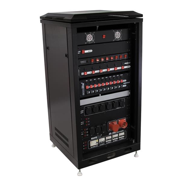 ROADINGER Steel Cabinet SRT-19, 16U with Door