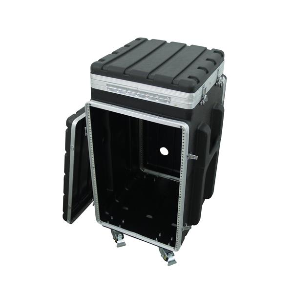 ROADINGER Combi case plastic 10/16U with wheels