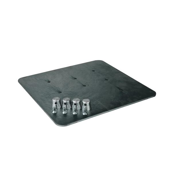 ALUTRUSS Base Plate 36x36 5kg for Decolock black