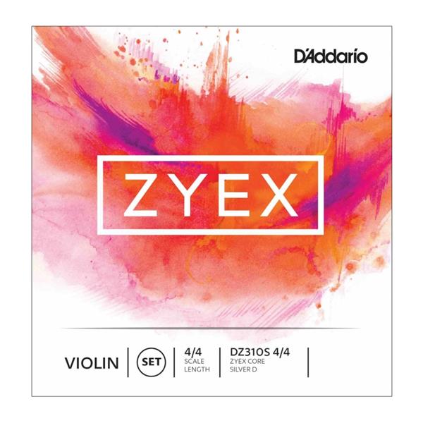 D'Addario Zyex Violin String SET, D-silver 4/4
