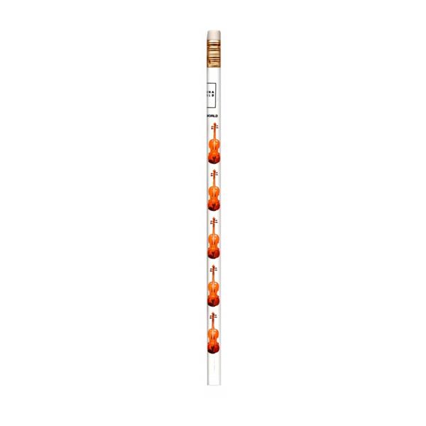 Pencil with violin motif