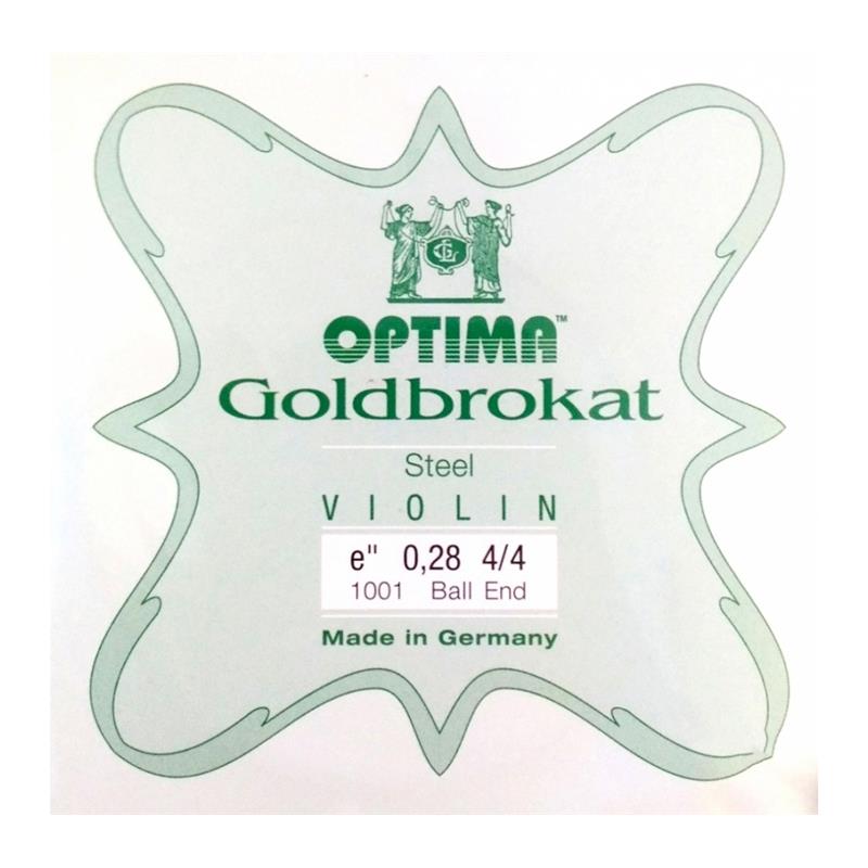 Optima Goldbrokat Violin String E, loop 4/4