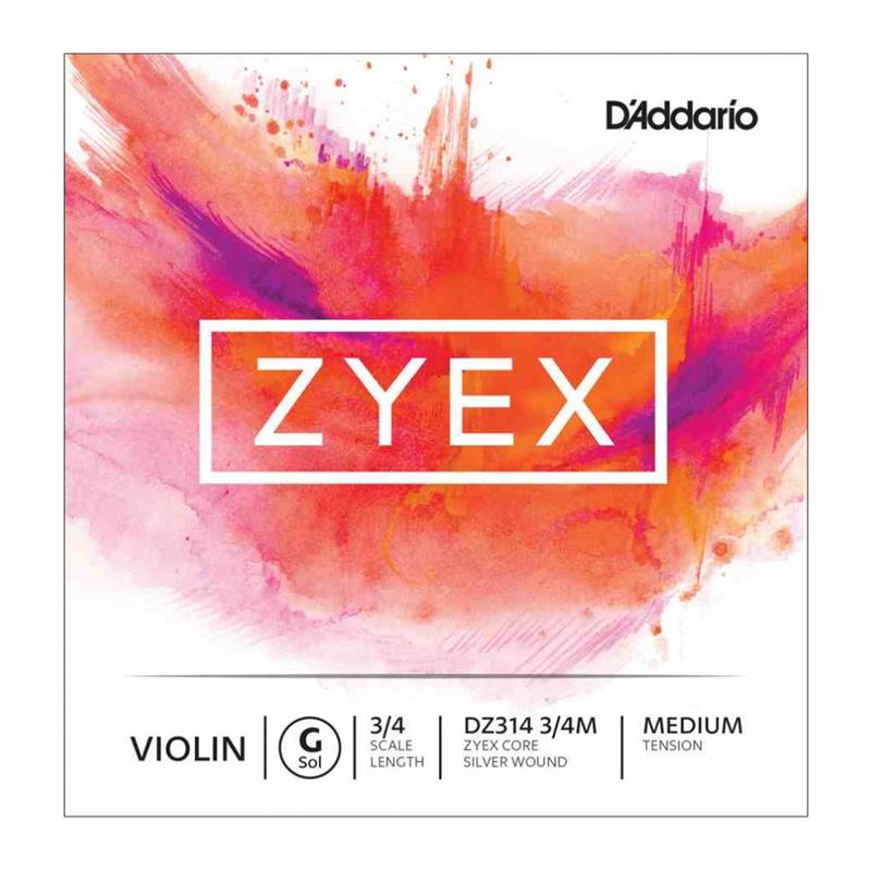 Struna za Violino D'Addario Zyex G 1/8