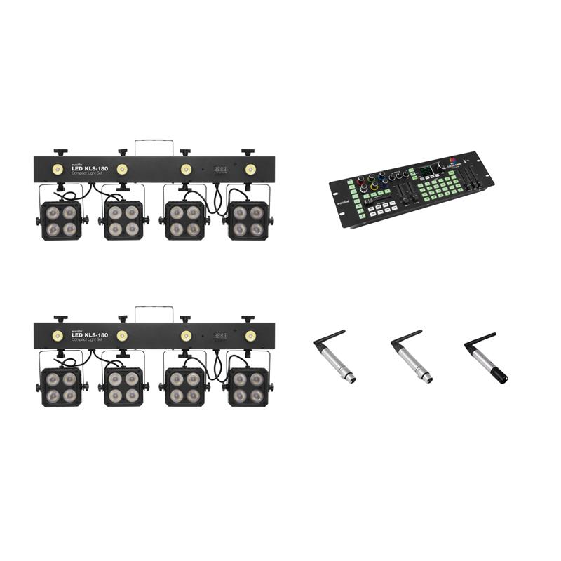 SET 2x luči KLS-180 + DMX miza LED Color Chief + QuickDMX oddajnik + 2x sprejemnik Eurolite