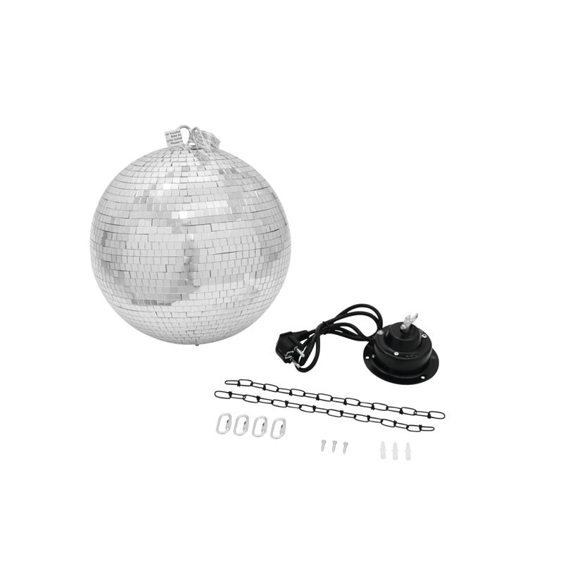 Disco krogla 30cm z motorjem Eurolite + LED PST-5 QCL Spot bk