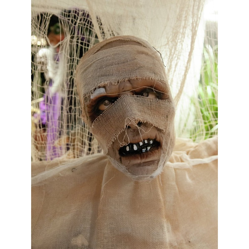 EUROPALMS Halloween Groundbreaker Mummy, animated 40cm
