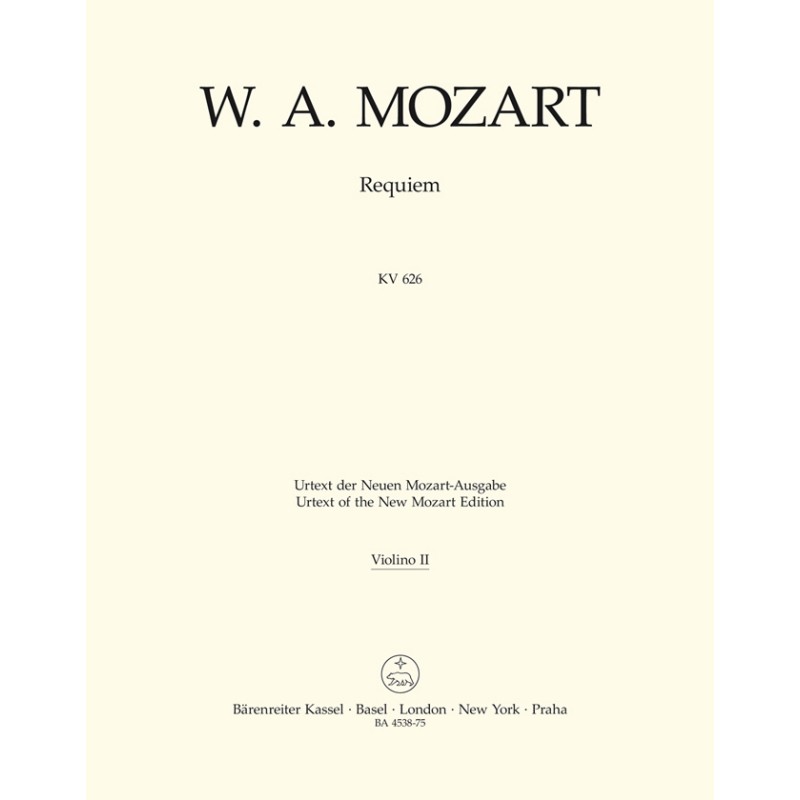 Mozart/Nowak: Requiem KV 626 - Violin 2