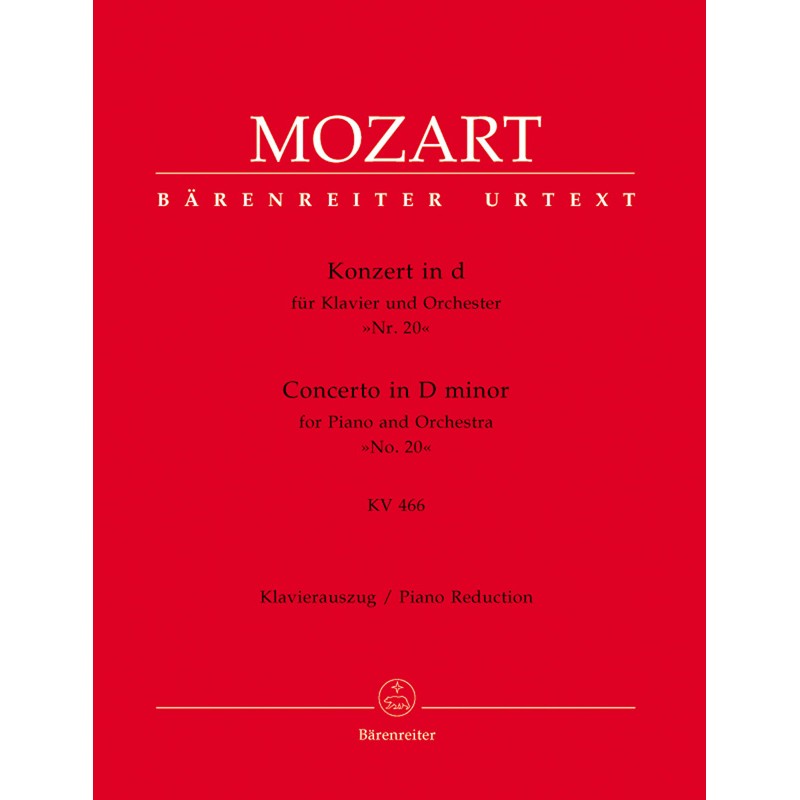 W. A. Mozart: Concerto in D minor 'No. 20' KV 466 for Piano and Orchestra