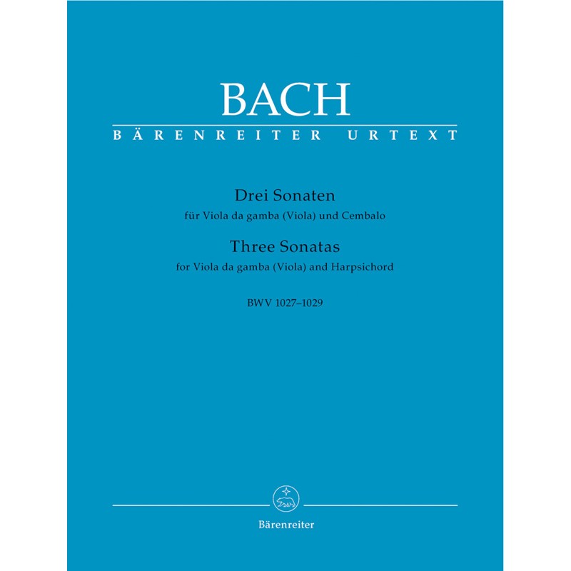 J. S. Bach: Three Sonatas for Viola (Viola da gamba) and Harpsichord BWV 1027-1029