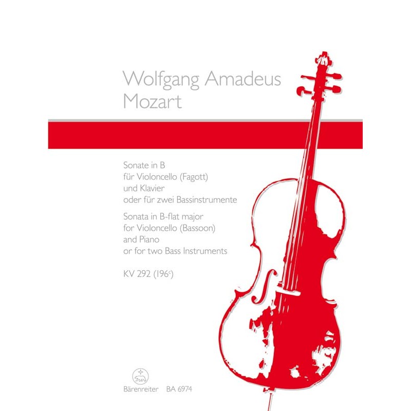 W. A. Mozart: Sonata in B-flat major for Violoncello and Piano KV 292