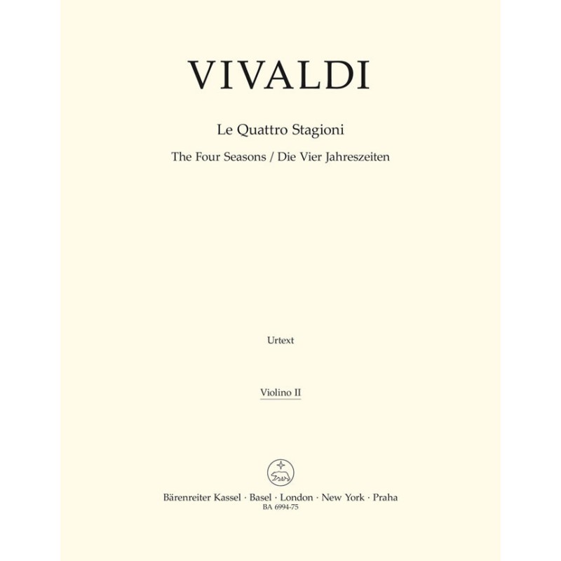Vivaldi/Hogwood: Le Quattro Stagioni; Die Vier Jahreszeiten op. 8, Nr. 1 - 4