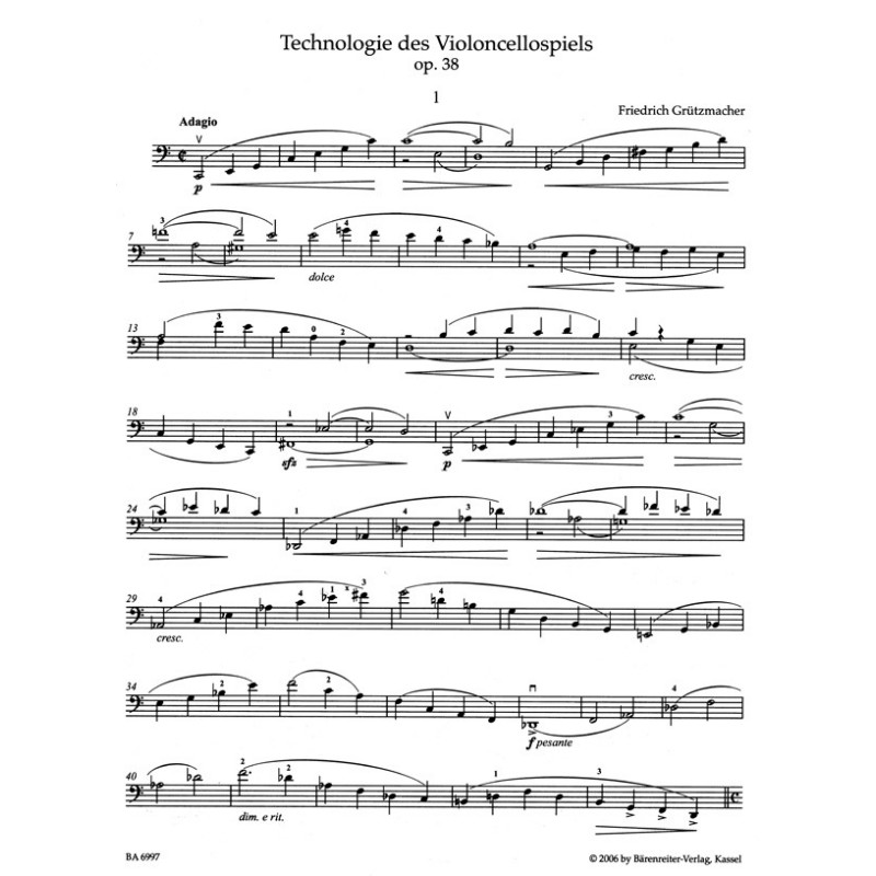 F. Grützmacher: Technology of Violoncello Playing op. 38