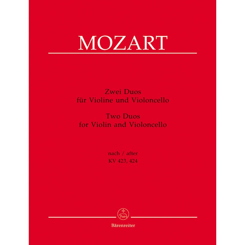 Wolfgang Amadeus Mozart: 2 Duos for Violin and Cello