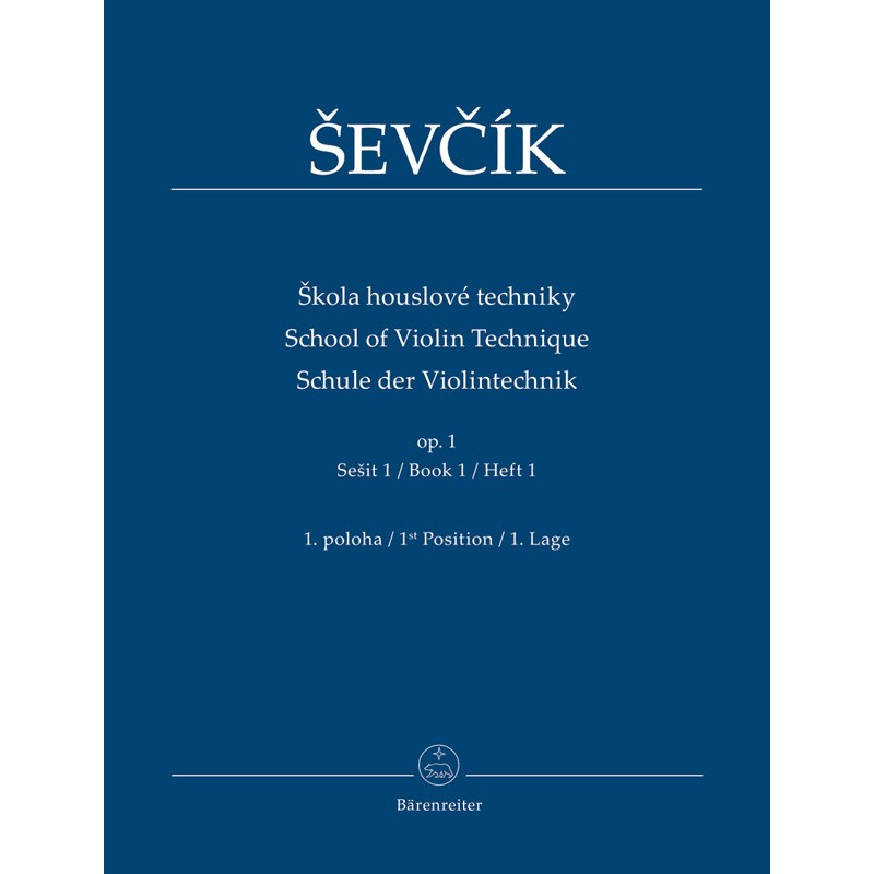 Otakar Ševčík: School of Violin Technique op. 1, Book 1, 1st Position