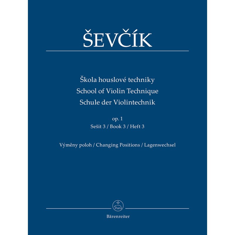 Otakar Ševčík: School of Violin Technique op. 1, Book 3, Changing Positions