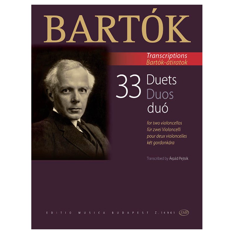 Béla Bartók: 33 Duets for 2 violoncellos