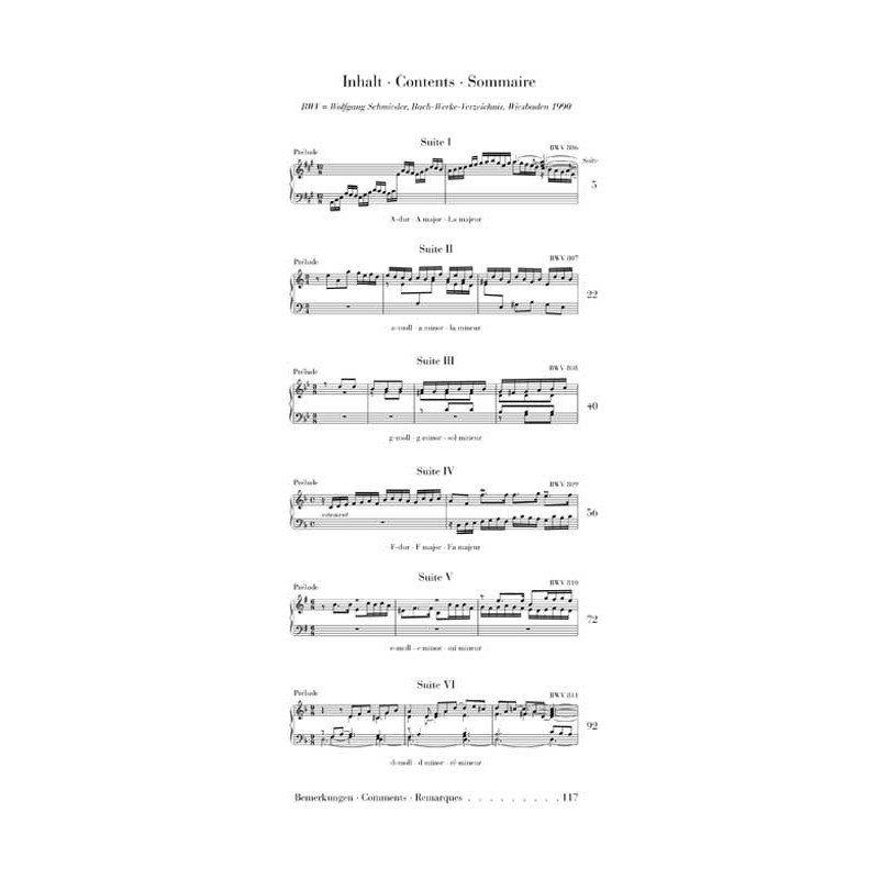 Johann Sebastian Bach: English Suites BWV 806-811