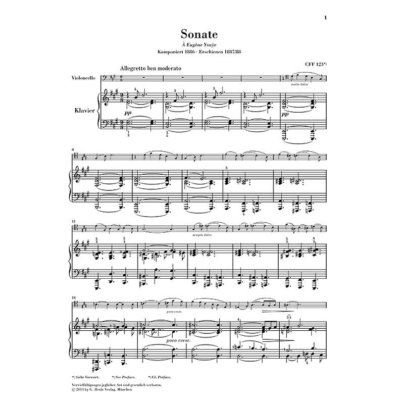 César Franck: Sonata for Piano and Violin in A major