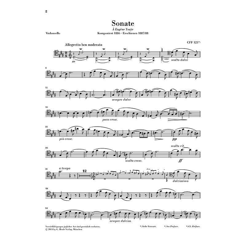 César Franck: Sonata for Piano and Violin in A major