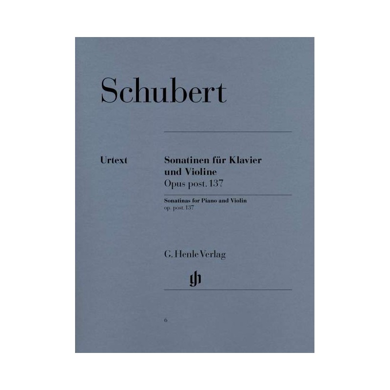 Franz Schubert, Karl Röhrig: Sonatinas for Piano and Violin Op. post. 137