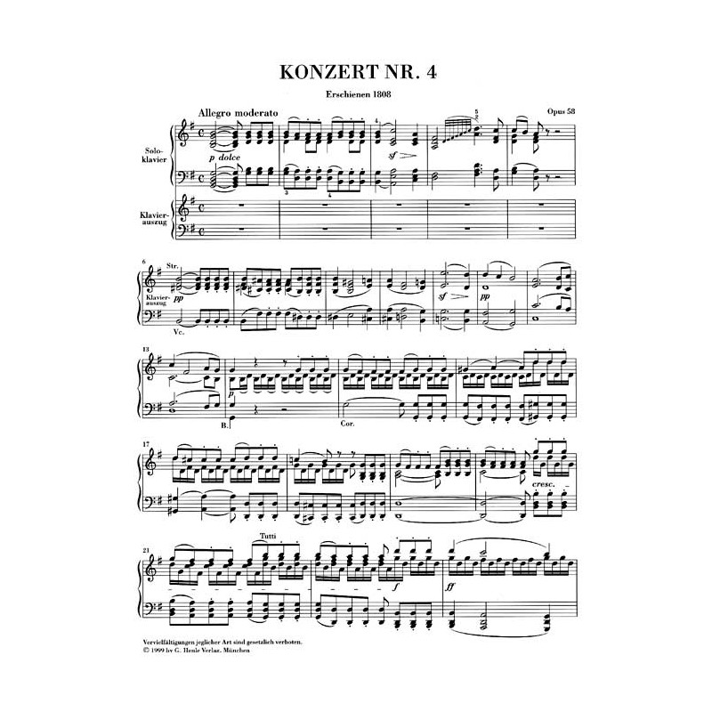 Ludwig van Beethoven: Piano Concerto No. 4 G major Op. 58