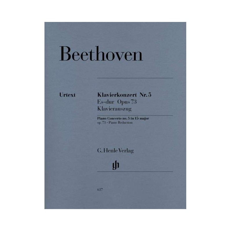 Ludwig van Beethoven: Concerto No. 5 E flat major Op. 73 for Piano and Orchestra