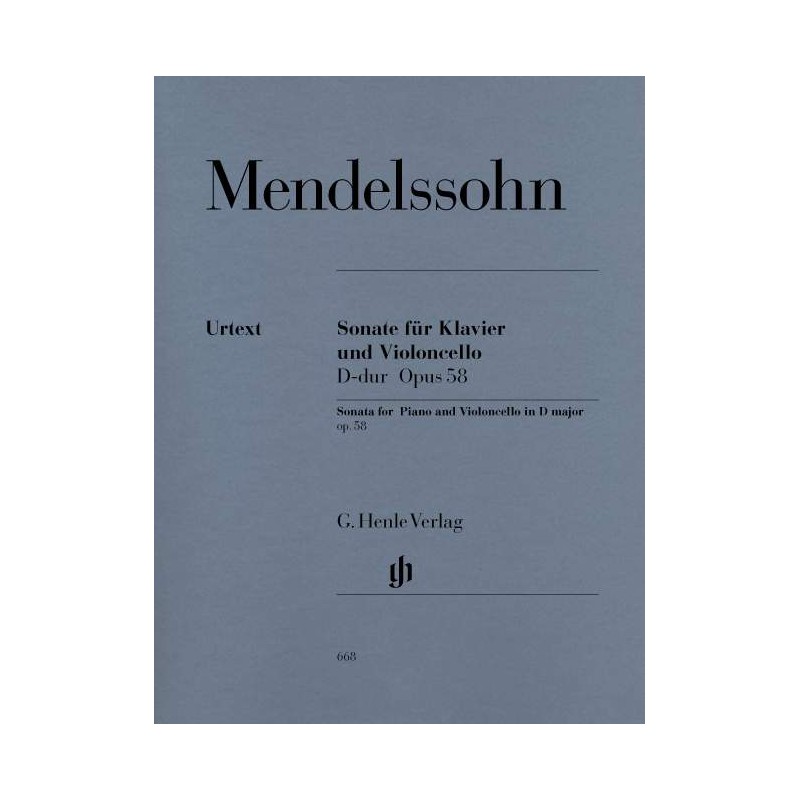 Felix Mendelssohn Bartholdy: Sonata for Piano and Violoncello D major Op. 58