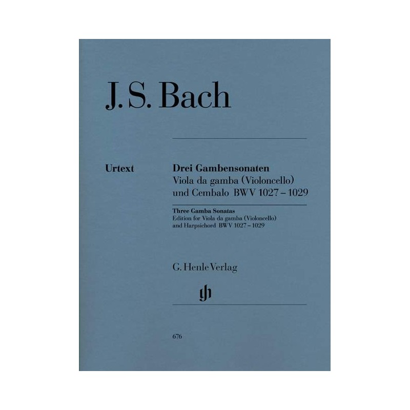 Johann Sebastian Bach: Sonatas for Viola da Gamba and Harpsichord BWV 1027-1029