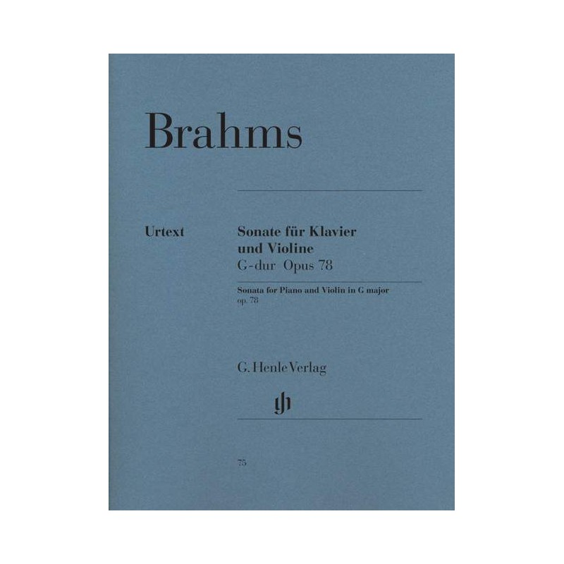 Johannes Brahms: Sonata for Piano and Violin in G major Op. 78