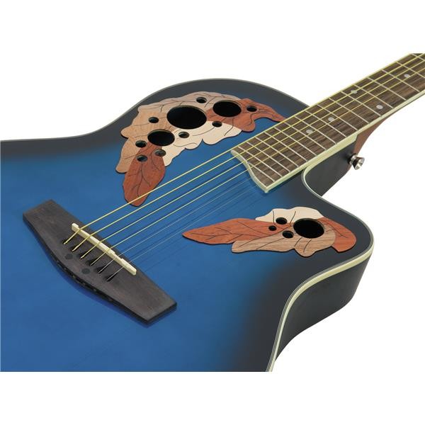 SET elektro-akustična kitara Dimavery OV-500, ojačevalec, torba, rezervne strune in kabel