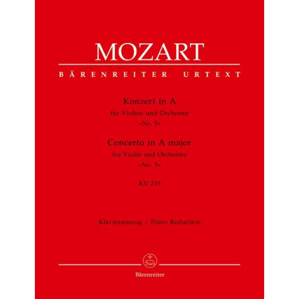 W. A. Mozart: Concerto in A major for Violin and Orchestra KV219