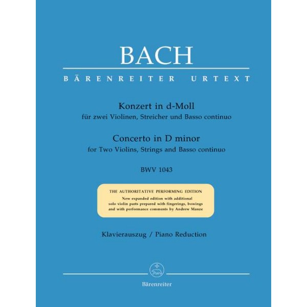 J. S. Bach: Concerto in D minor for Two Violins, Strings and Basso continuo BWV 1043