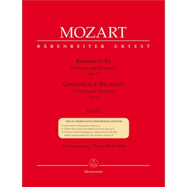W. A. Mozart: Concerto in E-flat major for Horn and Orchestra No. 2 KV 417