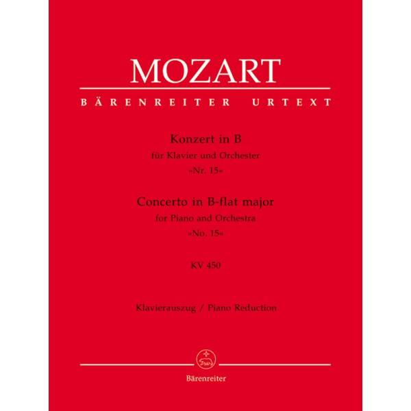 W. A. Mozart: Concerto in B-flat major for Piano and Orchestra No. 15 KV 450