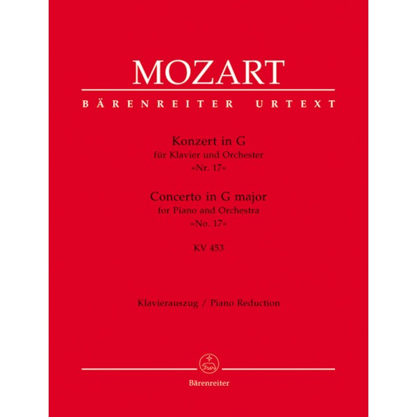 W. A. Mozart: Concerto in G major for Piano and Orchestra No. 17 KV 453
