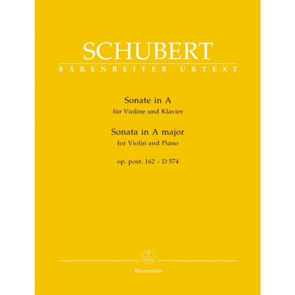 Franz Schubert: Sonata in A major for Violin and Piano op. post. 162 - D 574
