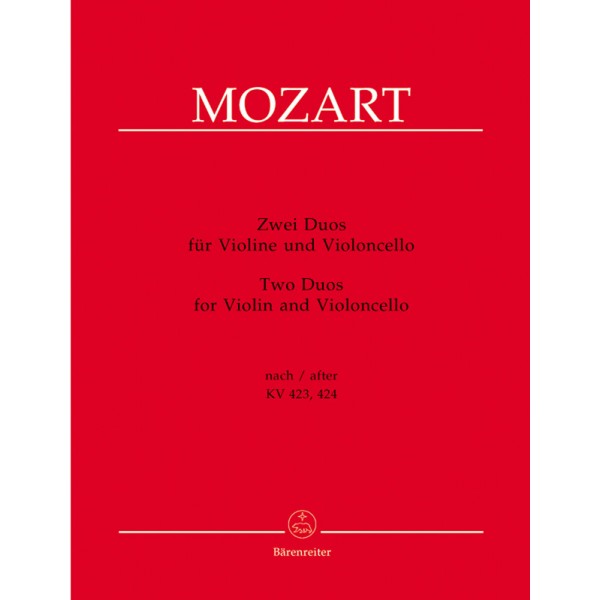 Wolfgang Amadeus Mozart: 2 Duos for Violin and Cello