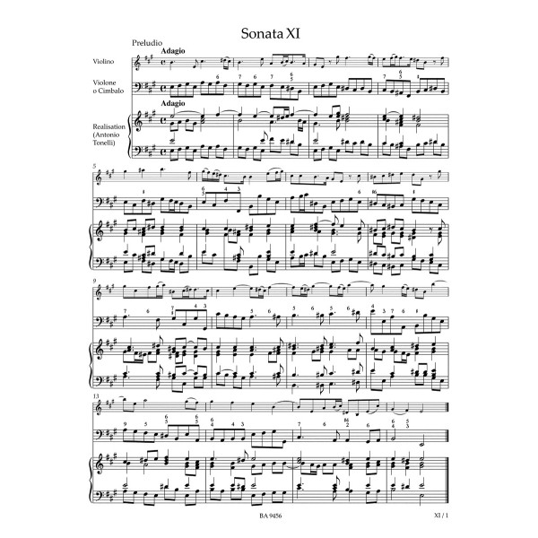 A. Corelli: Sonatas for Violin and Basso continuo Volume 2, op. 5, VII-XII